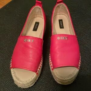 DKNY Leather Espadrilles